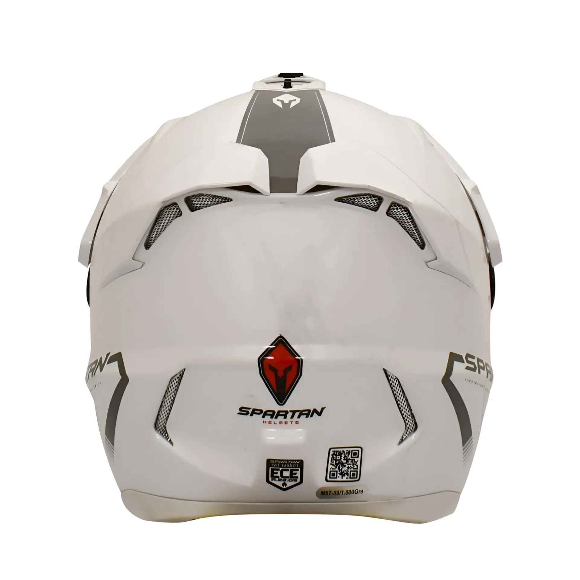 CASCO SPARTA DOBLE PROPOSITO WOLF DS BLANCO ROJO AZUL Formotos