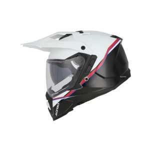 CASCO ACERBIS ASSAULT GRAPHIC BLANCO / NEGRO BRILLO