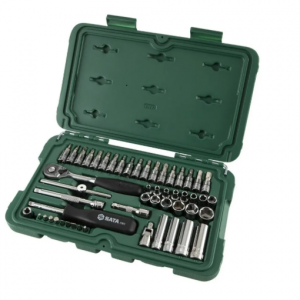 JGO COPAS-PUNTAS 1/4" 52 PZS METRICO SATA