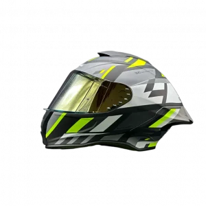 CASCO XTRONG 820 MANJA GRIS VERDE FLUOR MATE