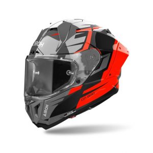 CASCO AIROH GP 800 MASTER NARANJA BRILLO