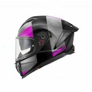 CASCO GIVI 50.3 VISION NEGRO, TITANIO, FUCSIA BRILLO