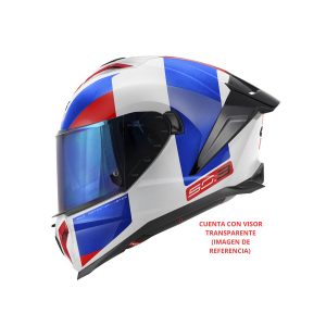 CASCO GIVI 50.3 VISION BLANCO, AZUL, ROJO BRILLO
