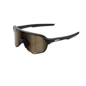 Gafas 100% S2 Matte Black Soft Gold Mirror Lens
