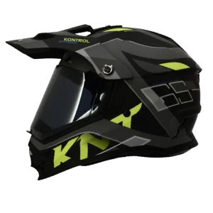 CASCO DOBLEPROPOSITO KONTROL 819-6 GS GRIS AMARILLO FLUOR MATE M