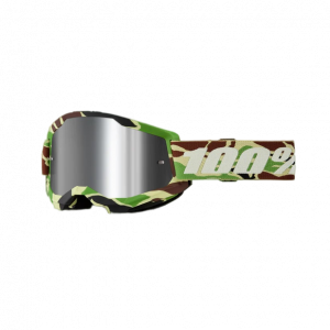 Goggle 100% Strata 2 War Camo Mirror Silver Lens