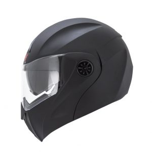 CASCO ABATIBLE ICH 3110 DOBLE VISOR SOLID NEGRO MATE