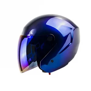 CASCO TECH T10 SOLID CAMALEON VISOR IRIDIUM AZUL M