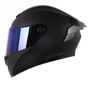 CASCO X-ONE 500 RS SOLID NEGRO MATE SPOILER NEGRO
