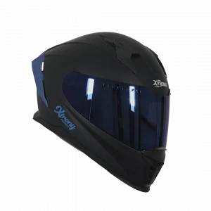 CASCO XTRONG XTR-M69 NEGRO MATE SP NEGRO-AZUL-MATE VISOR AZUL